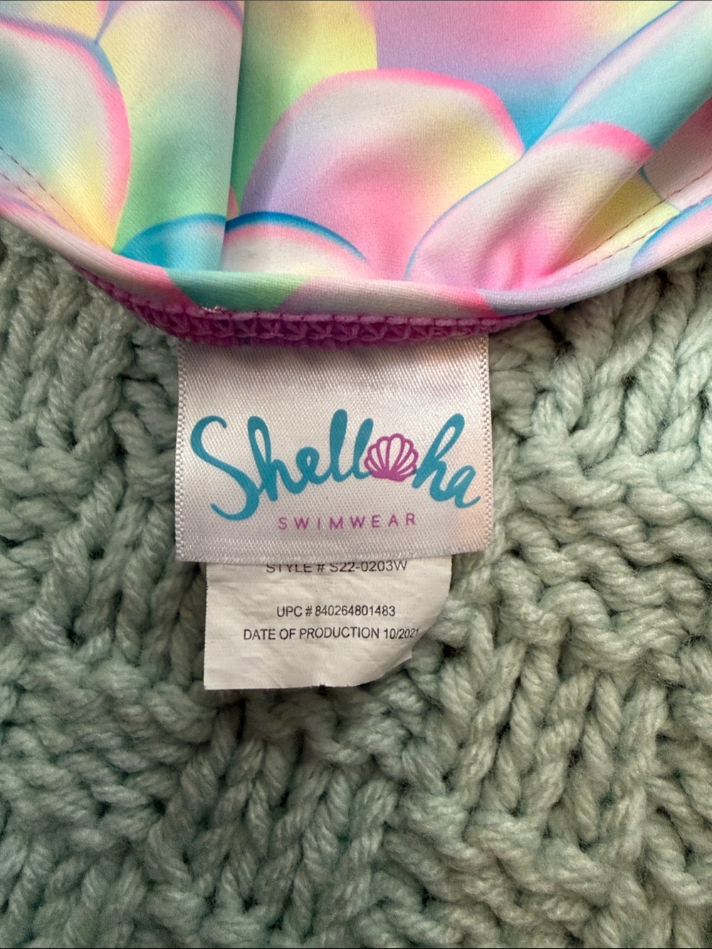 Girls' Mermaid Scale Ruffle Two-Piece Swim Set - Pink Multicolor from Shelloha - Picture 3 of 7